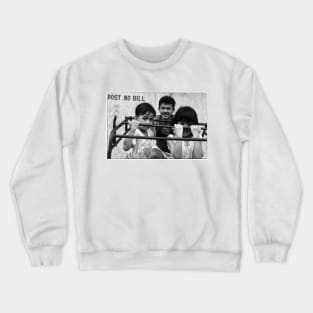 A Proud Dad, Street Photography Crewneck Sweatshirt